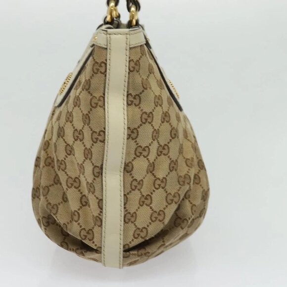GUCCI GG Canvas Tote Bag Beige Gold 269953 Auth BA4969 - Picture 6 of 16